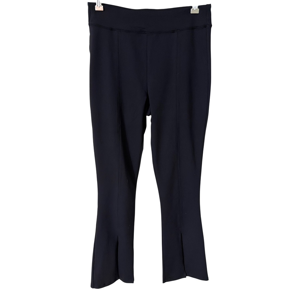Hype & Vice Indiana University Hoosiers Black Flare Leg Slit Front Pants NWT